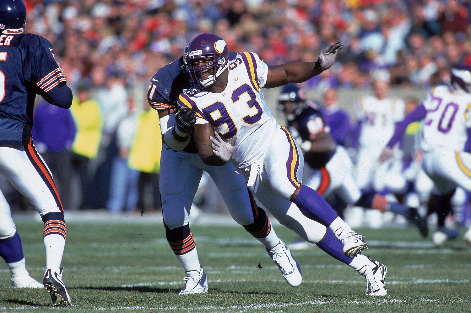 Minnesota Vikings defensive tackle John Randle was first-team All-Pro six consecutive seasons.