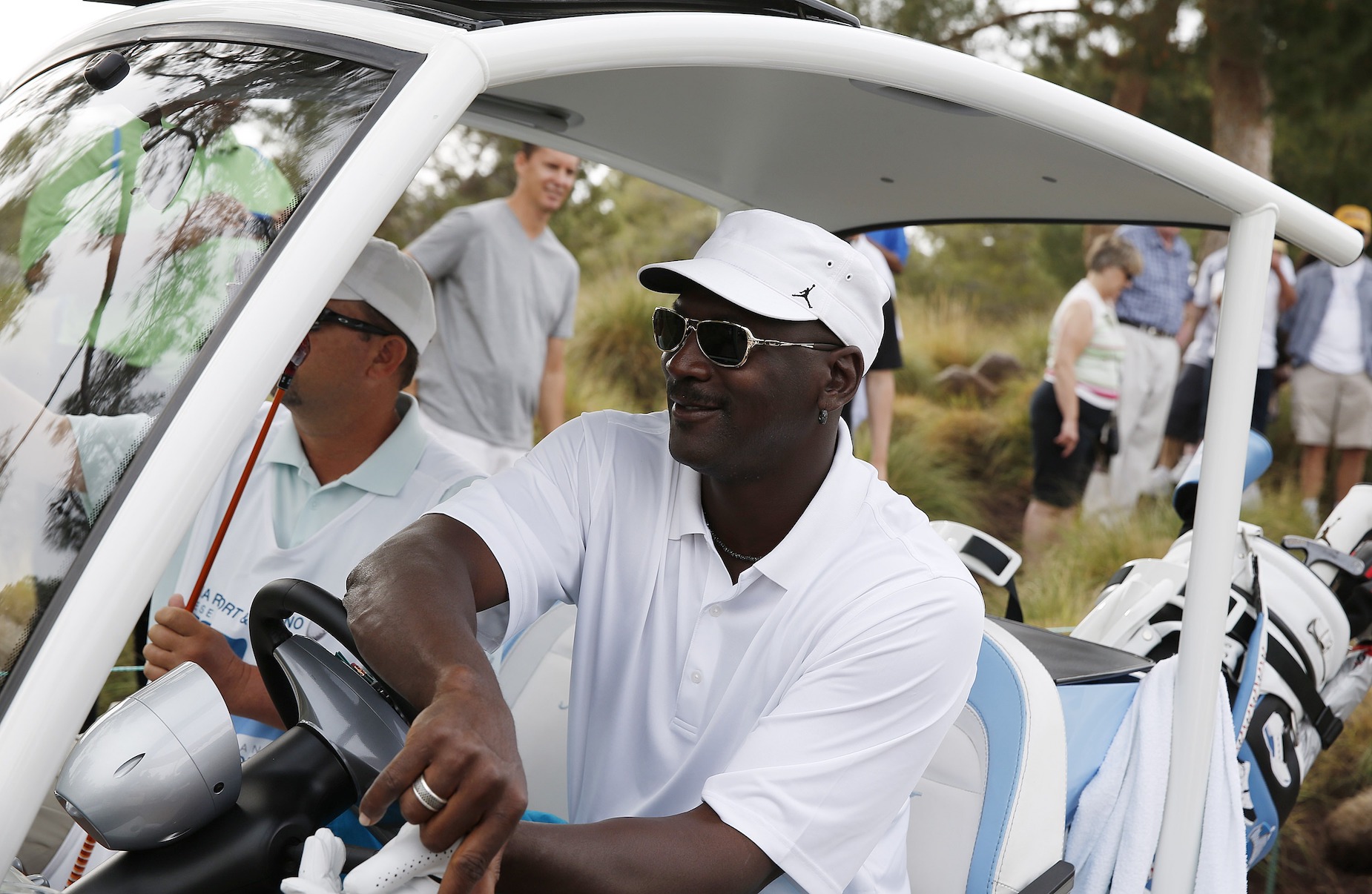 Michael Jordan, owner of The Grove XXIII , enjoys a round of golf.