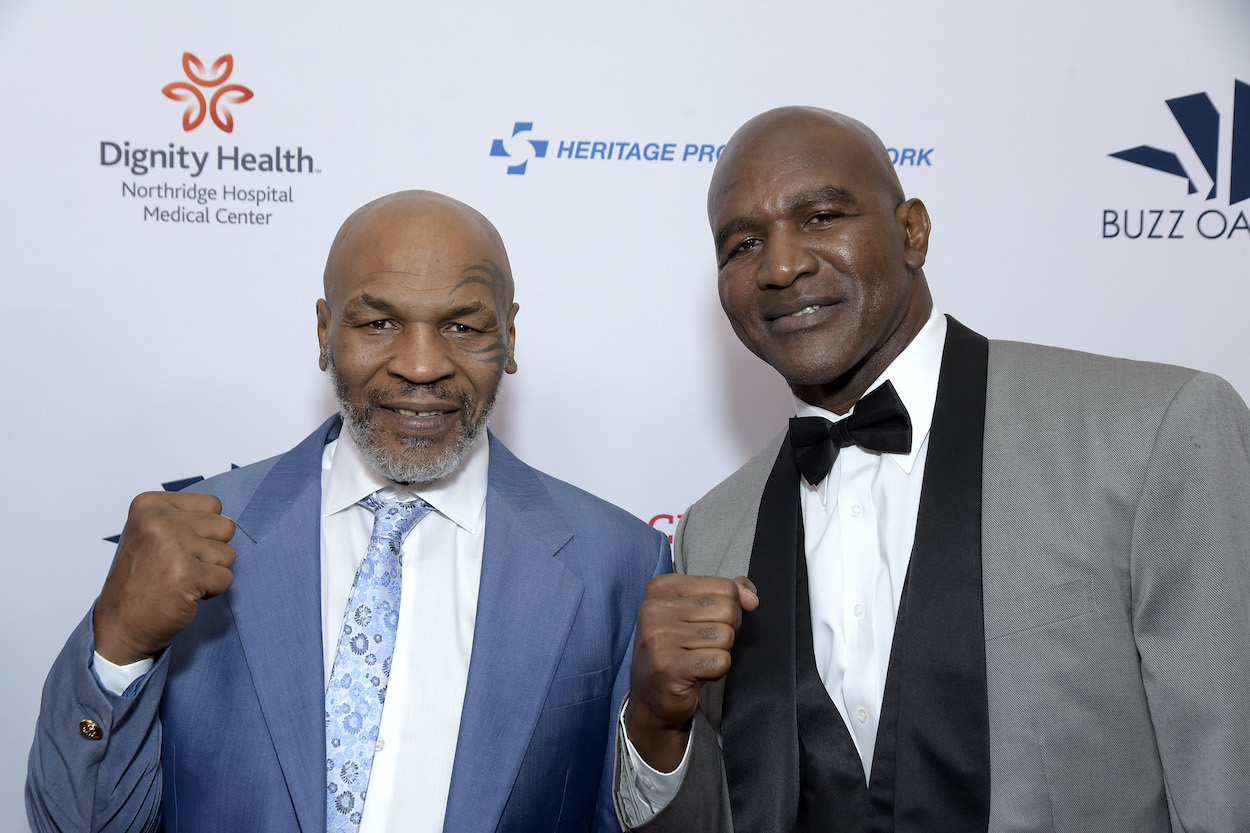 Boxing legends Mike Tyson and Evander Holyfield