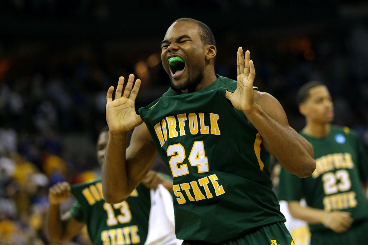 No. 15 Norfolk State defeated No. 2 Missouri in the 2012NCAA Tournament