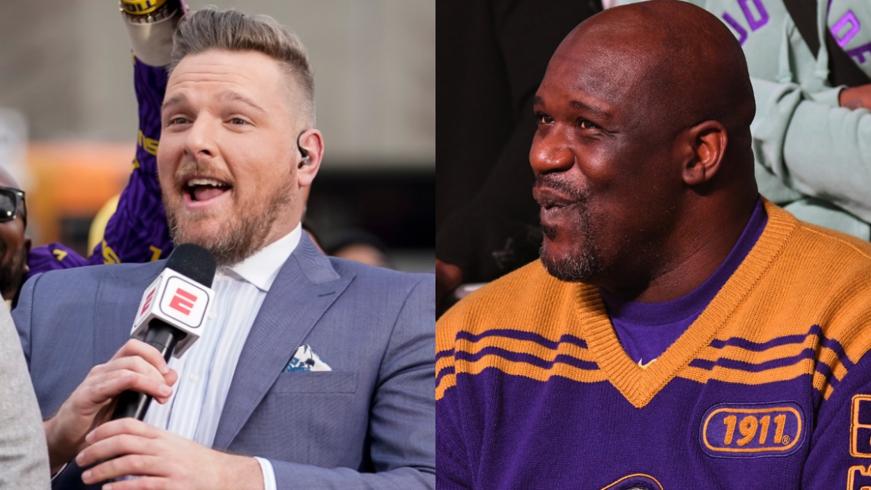 Former Colts punter Pat McAee, who has a successful radio show, and basketball legend Shaquille O'Neal.