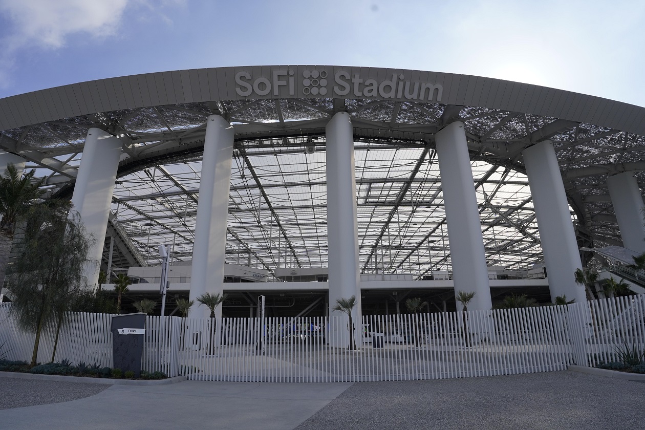SoFi Stadium in Inglewood, CA -- home of the Los Angeles Rams and new quarterback Matthew Stafford