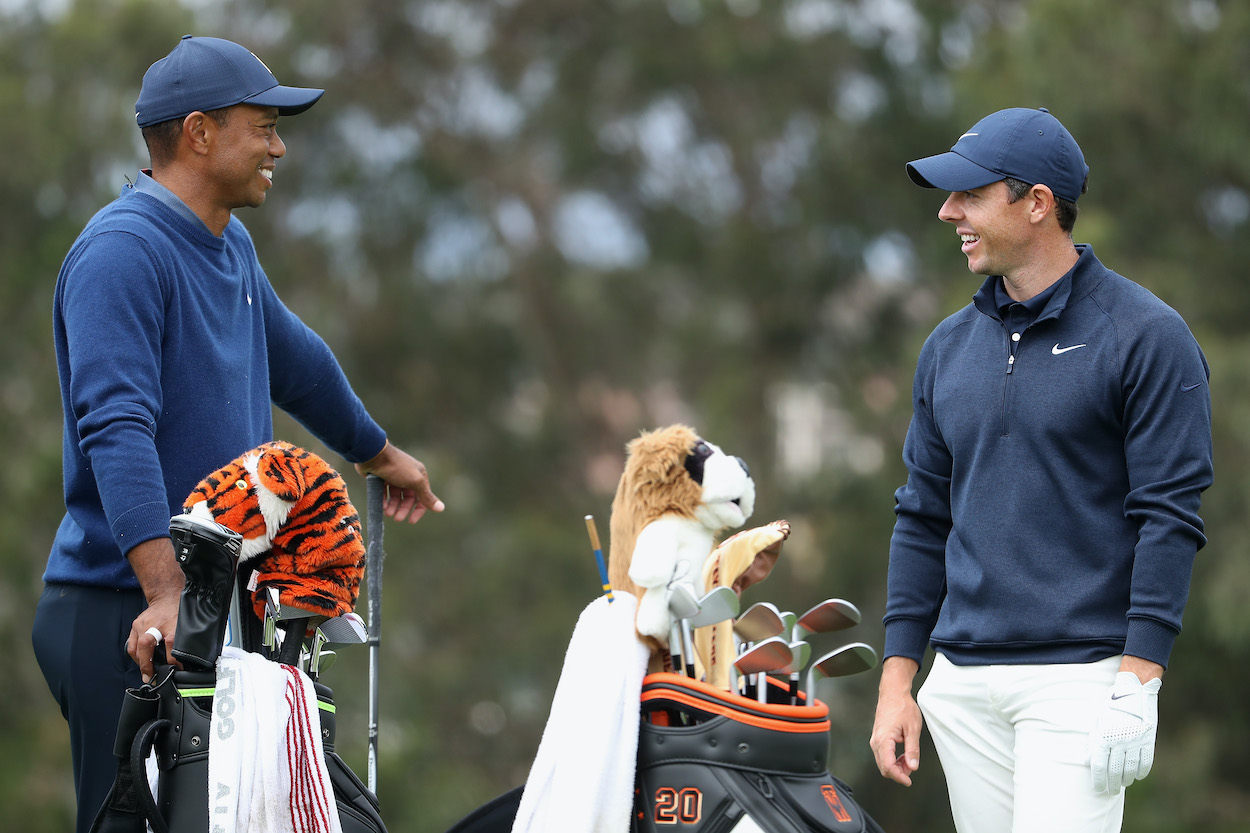 PGA Tour stars Tiger Woods and Rory McIlroy