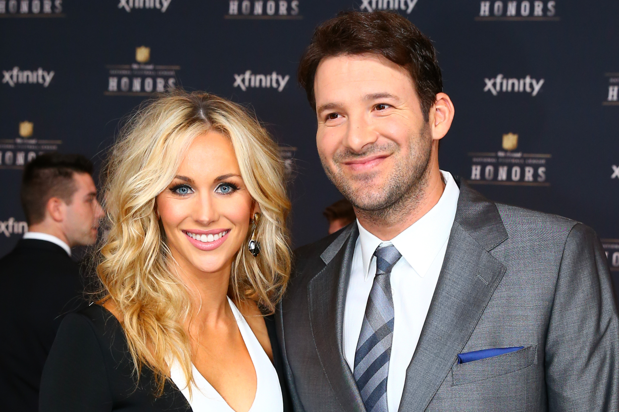 Former Dallas Cowboys quarterback Tony Romo and his wife Candice Crawford.