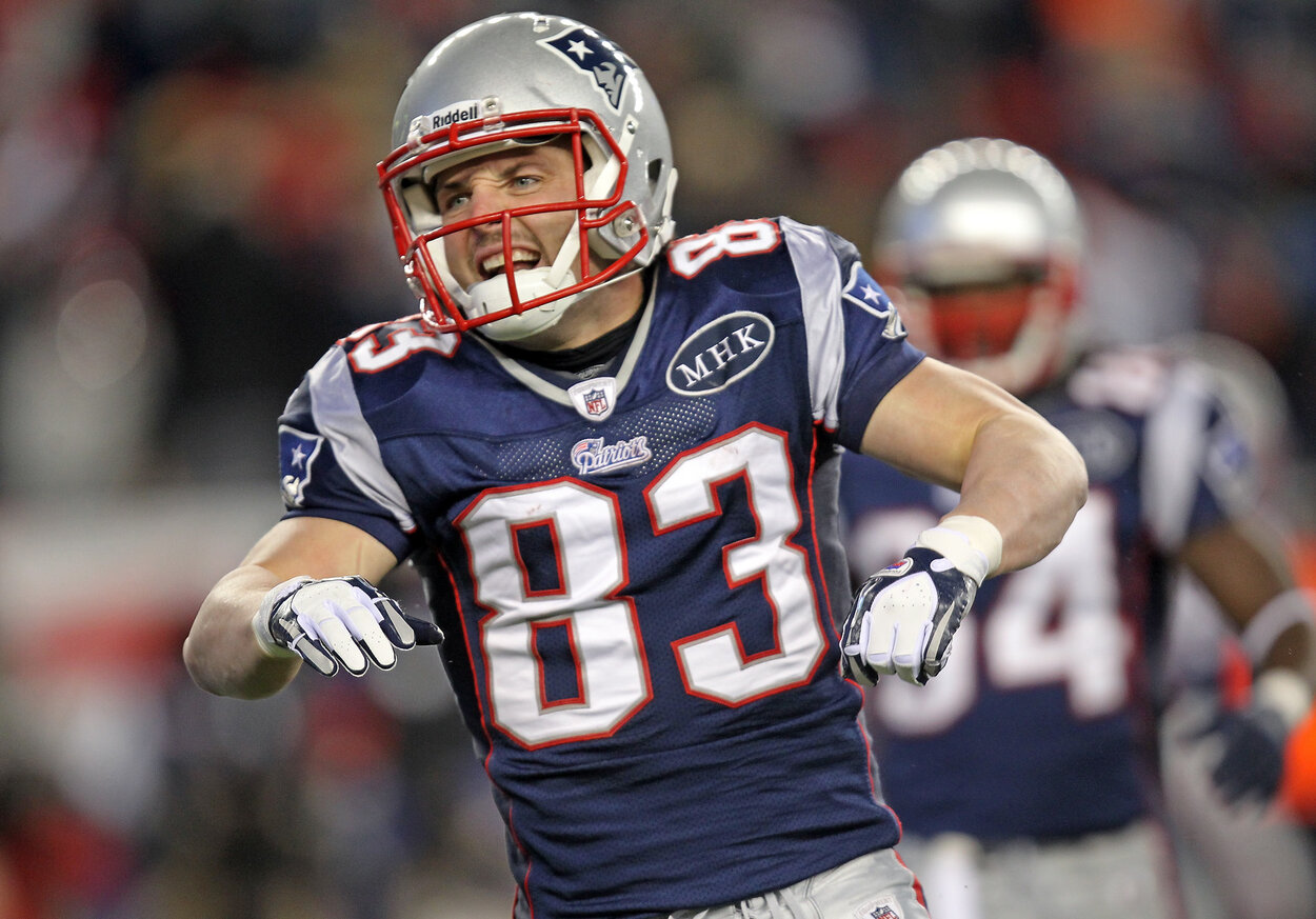 New England Patriots receiver Wes Welker in 2012.