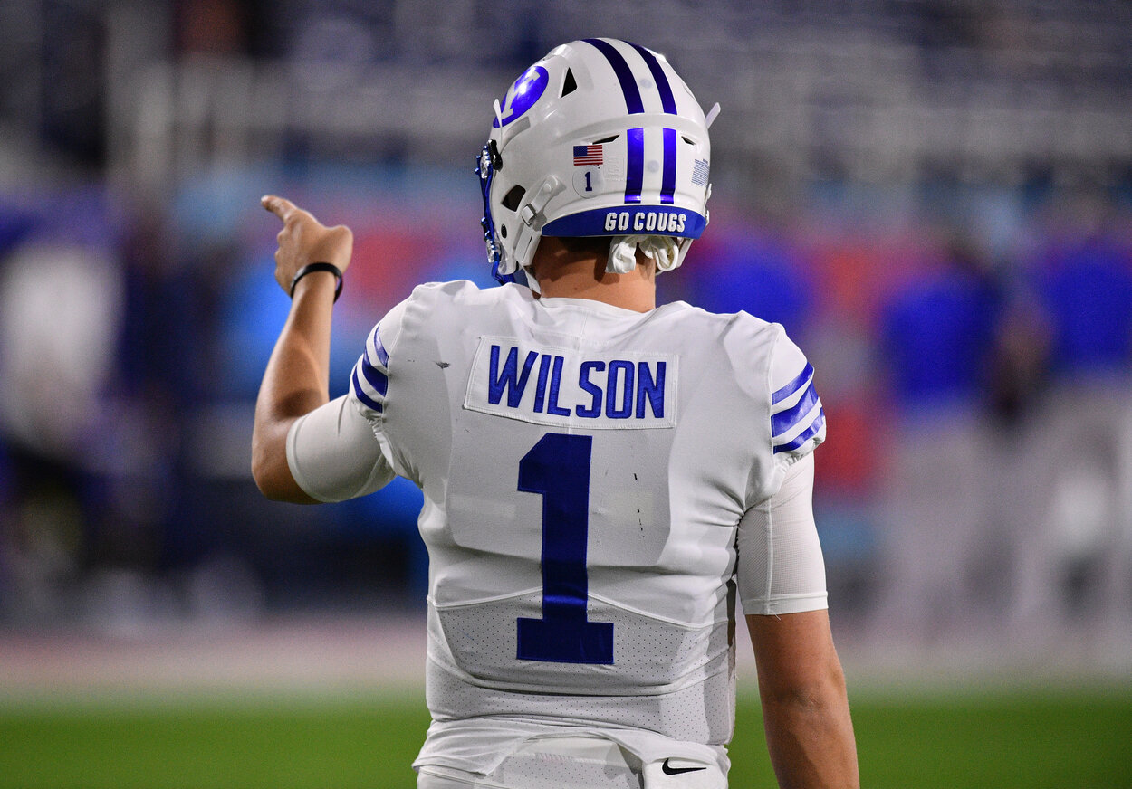 BYU quarterback Zach Wilson during the 2020 Boca Raton Bowl.