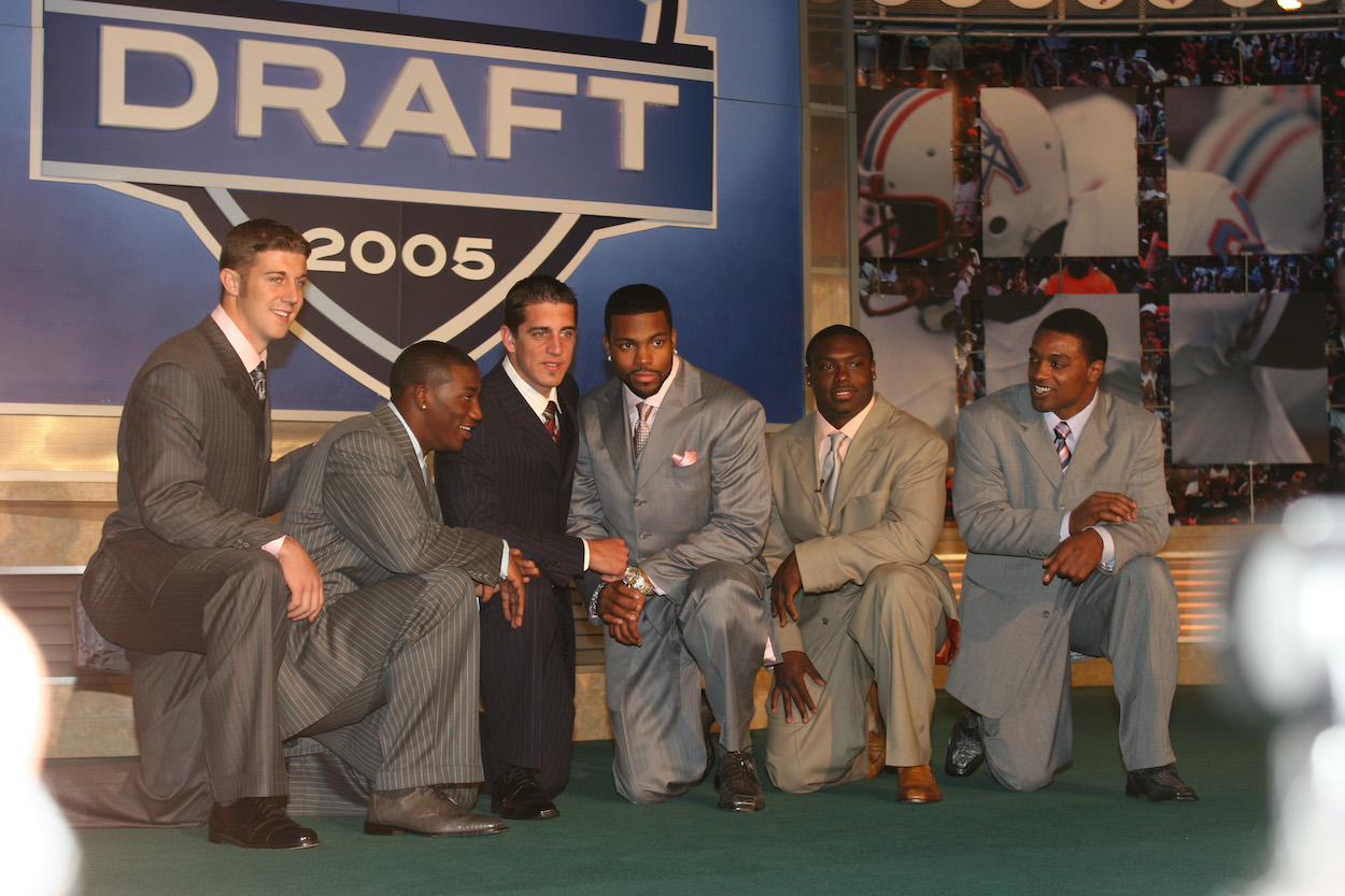Alex Smith, Antrel Rolle, Aaron Rogers, Braylon Edwards, Ronnie Brown, and Cedric Benson