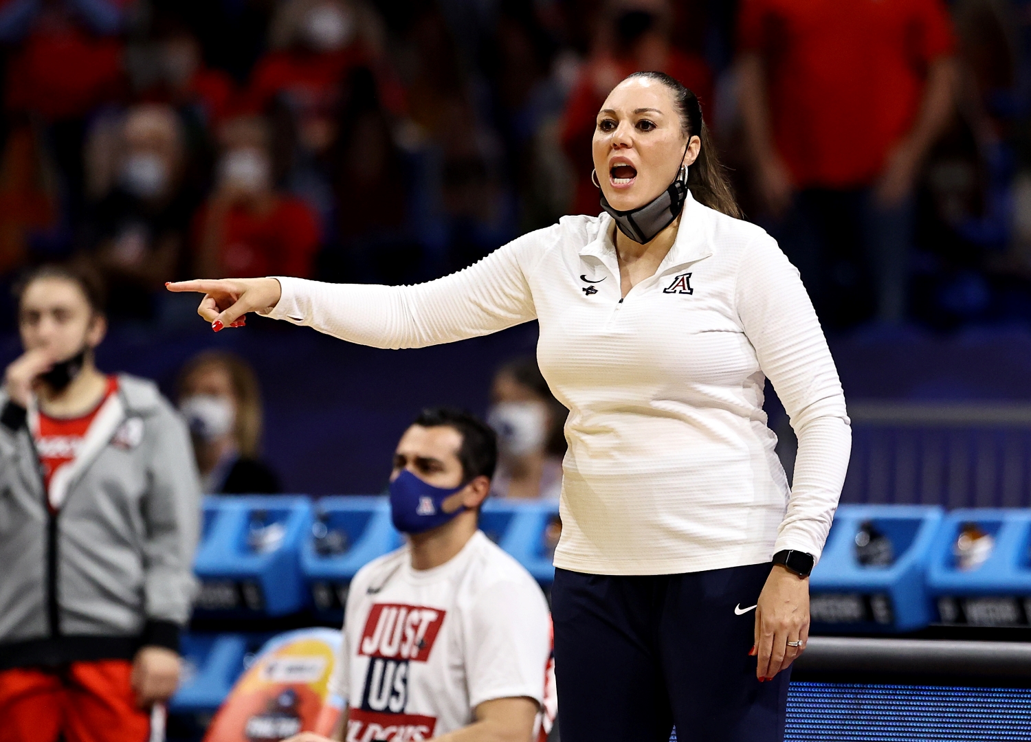 Arizona Coach Adia Barnes Follows Up Controversial Middle Finger Moment With Sexist Comment About Men’s Basketball Players