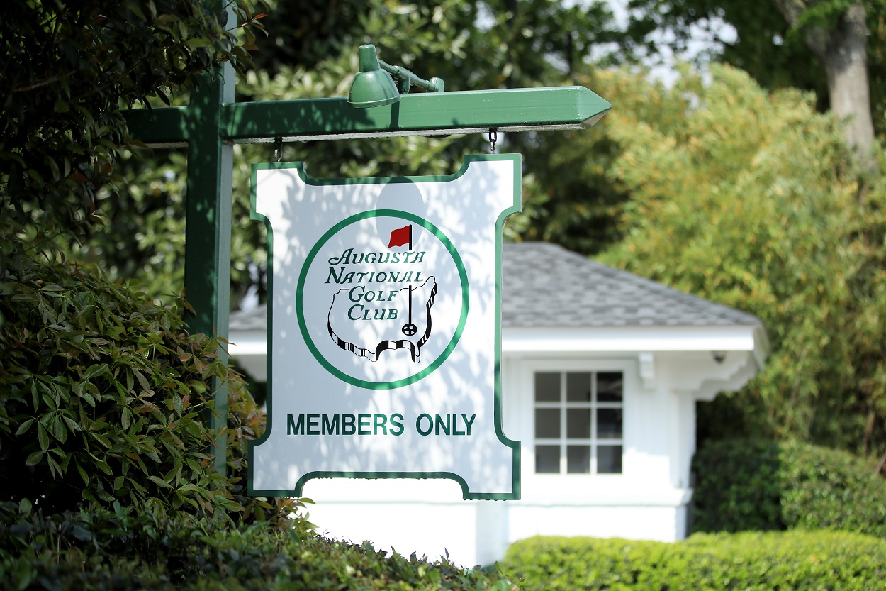 The entrance to Augusta National Golf Club, the home of The Masters