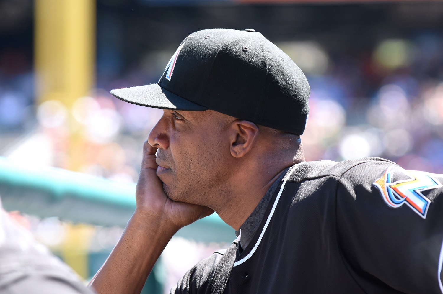 Barry Bonds, MLB's all-time leader in home runs, lasted one season as the hitting coach of the Miami Marlins. | Mark Cunningham/MLB Photos via Getty Images