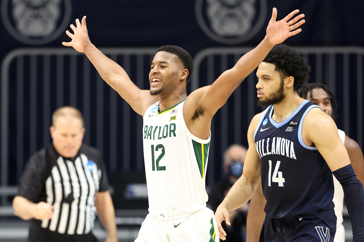 Jared Butler of the Baylor Bears men's basketball team during the 2021 NCAA Tournament.