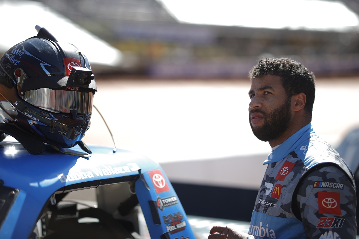 Bubba Wallace has not finished in the top 15 of a NASCAR Cup Series rave through seven events in the 2021 schedule.