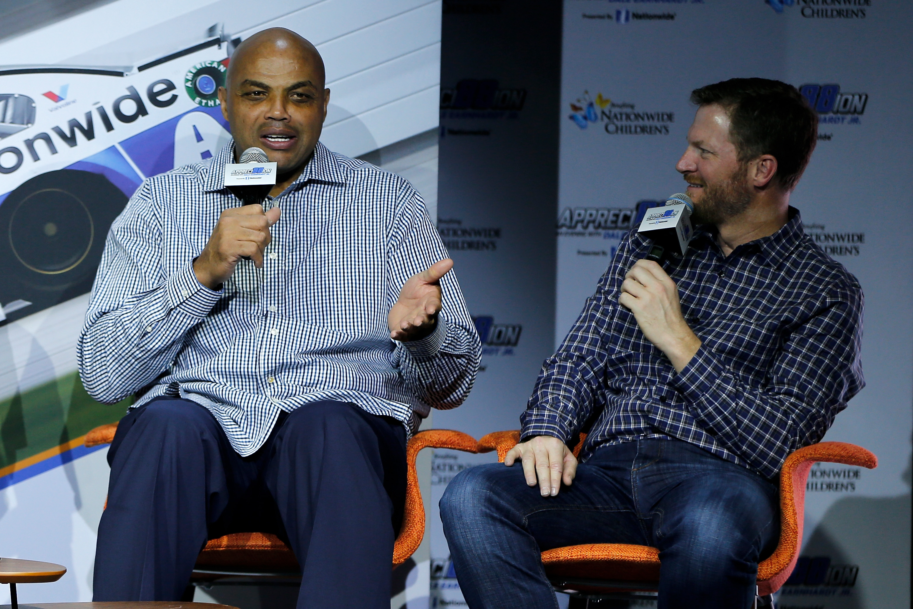 Dale Earnhardt once raced Charles Barkley on the track.