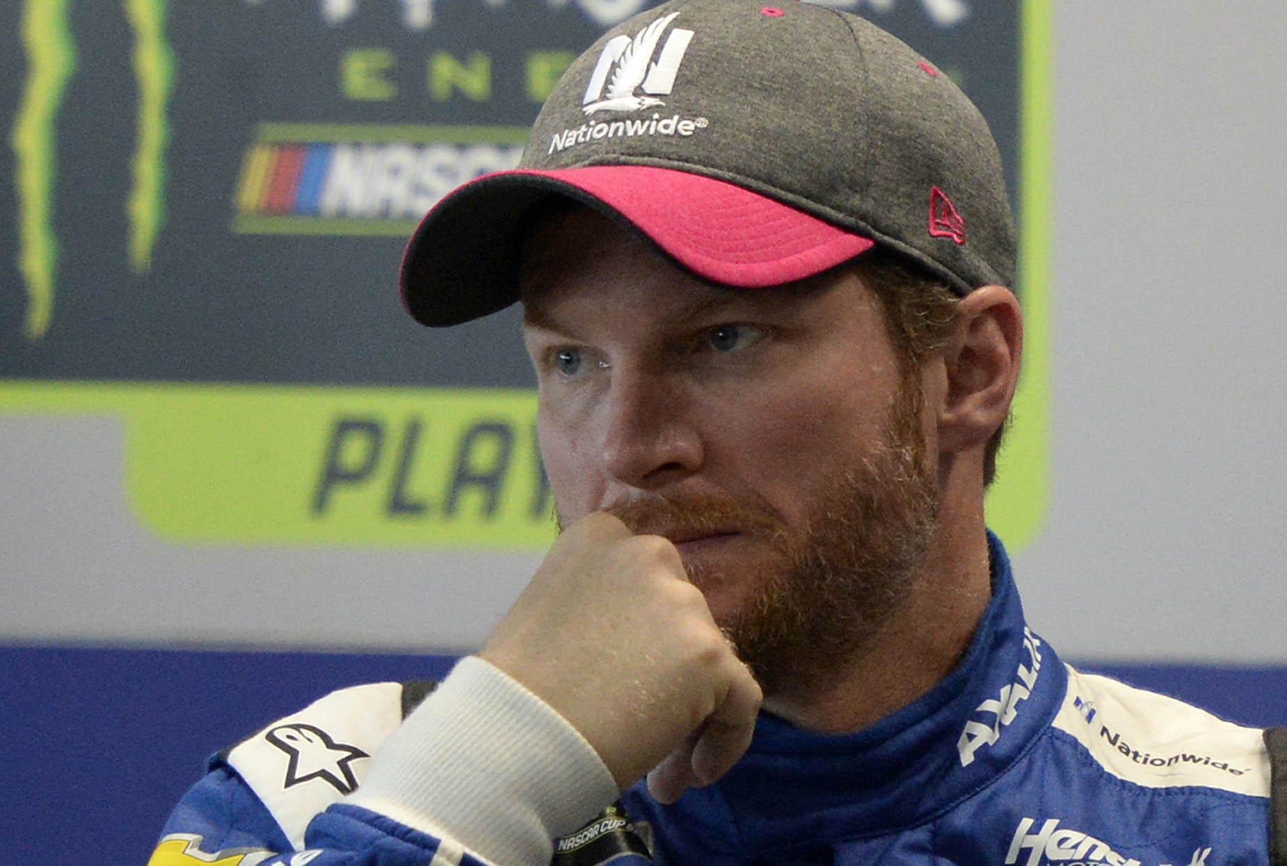 Dale Earnhardt Jr. during his media availability in 2017.
