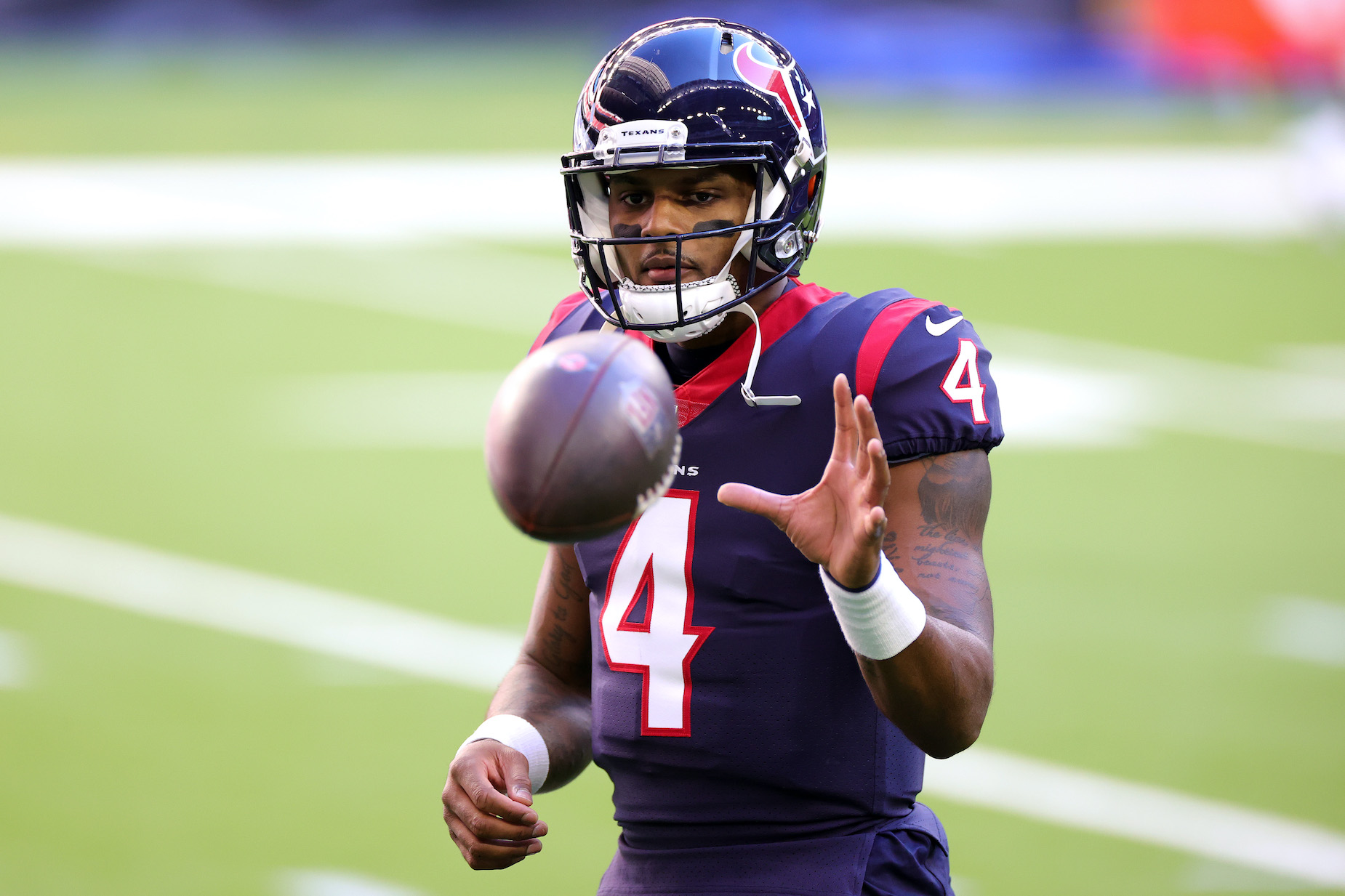 Houston Texans quarterback Deshaun Watson in NFL action