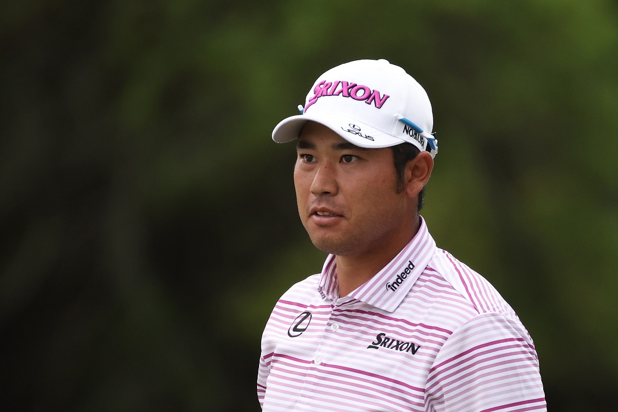 Hideki Matsuyama during the second round of the 2021 edition of The Masters