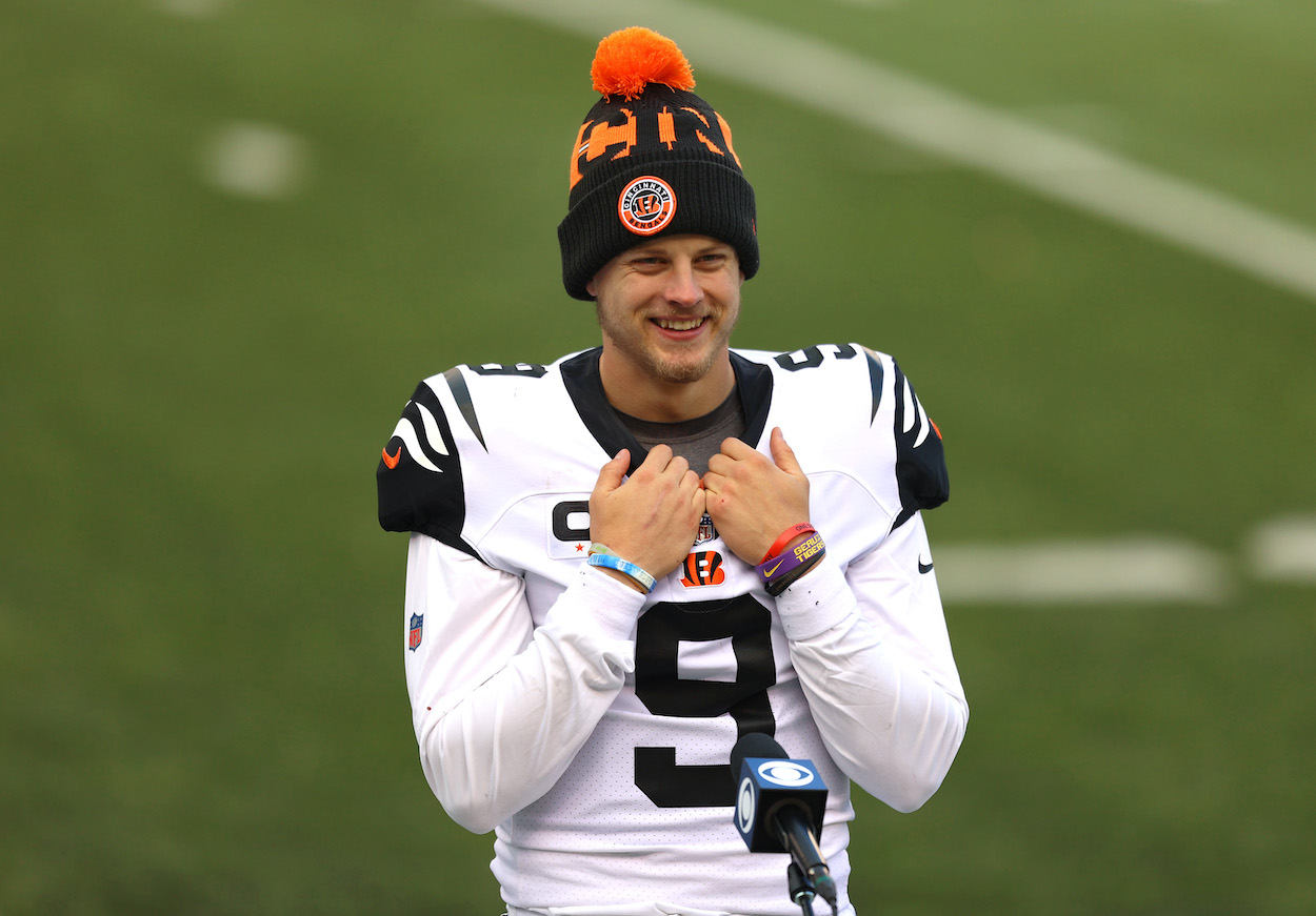 Joe Burrow missed most of his rookie season with the Bengals after suffering a torn ACL, but he's optimistic that he'll be ready for Week 1.