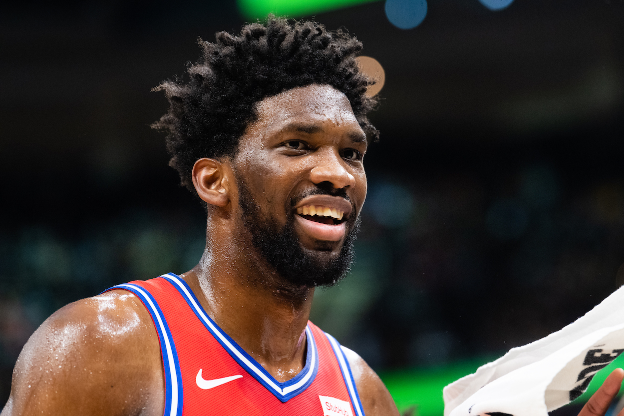 Joel Embiid's teammates called him "Lion Killer" because of a wild story he told about his youth in Africa, but it turned out to be fake.
