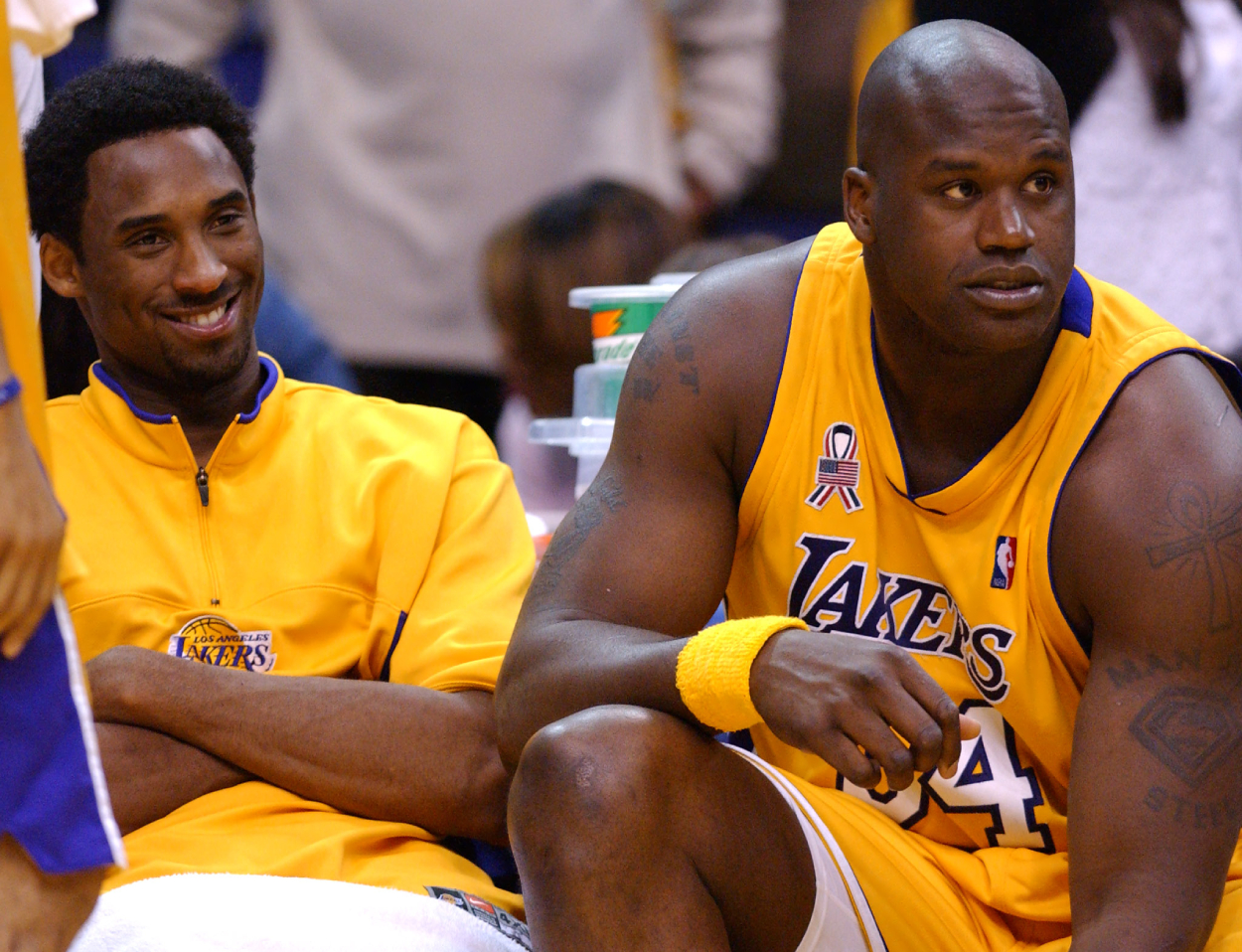 Former LA Lakers stars Kobe Bryant and Shaq.