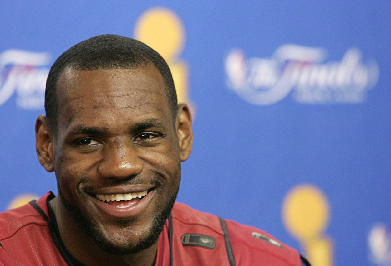 Former Cavs star LeBron James after Game 1 of the 2007 NBA Finals.