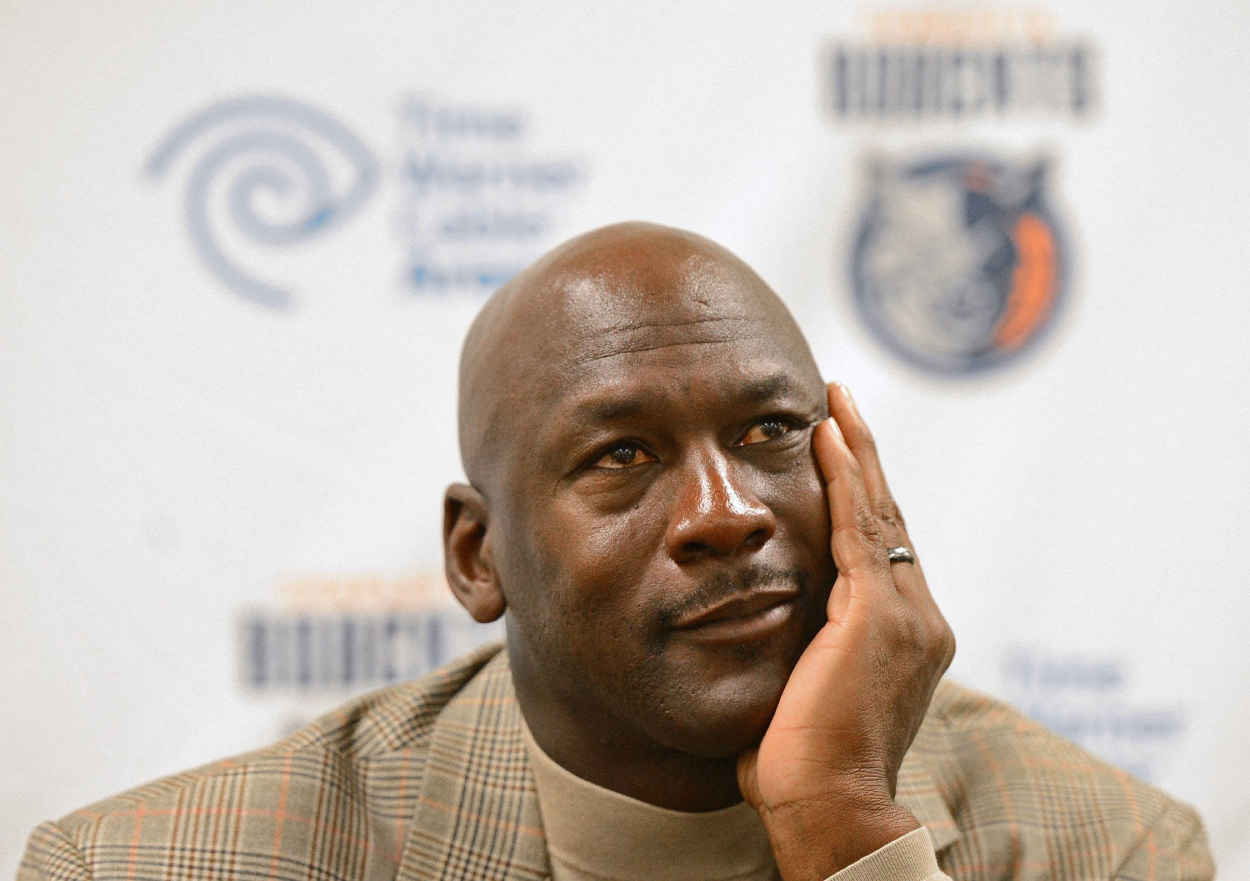 NBA and Chicago Bulls legend Michael Jordan, who will present Kobe Bryant into the Hall of Fame.