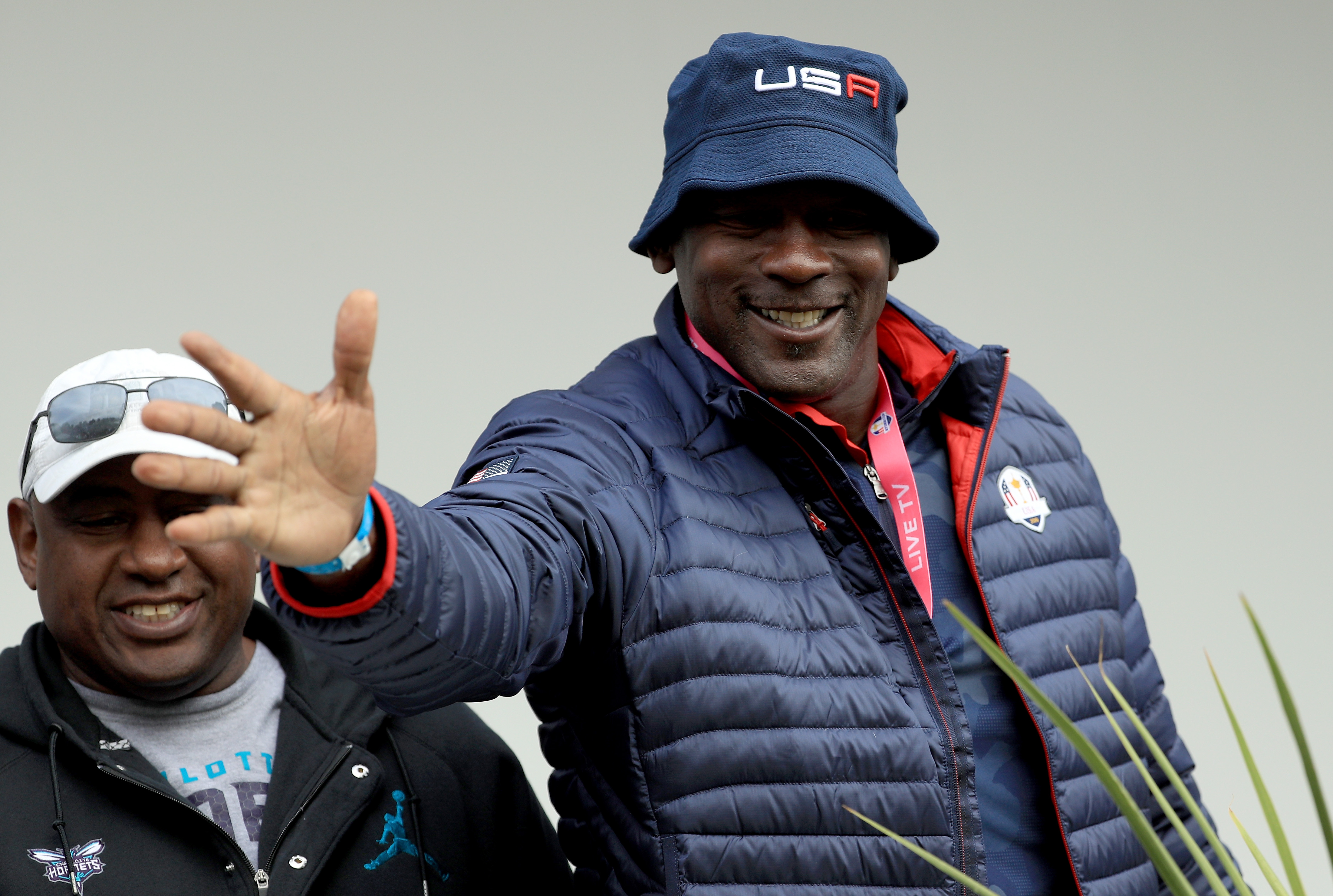 Michael Jordan attends the 2016 Ryder Cup