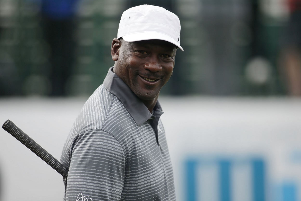 Michael Jordan at his celebrity golf tournament in Las Vegas in 2014