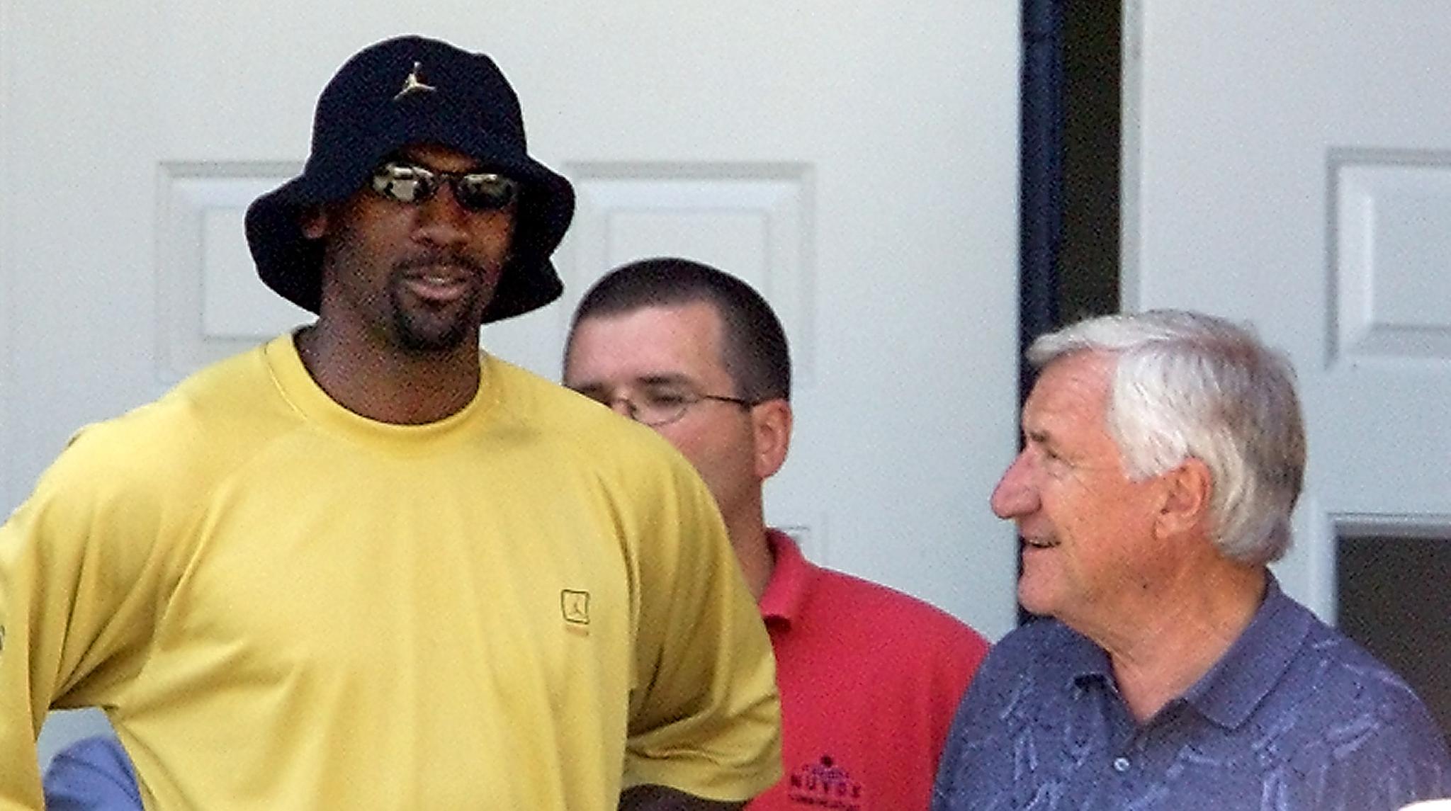 Sam Perkins and Michael Jordan at UNC campus - Sports Illustrated