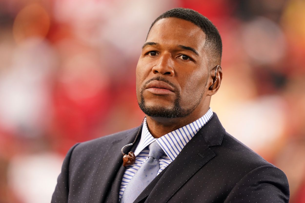 Fox announcer Michael Strahan in 2020.