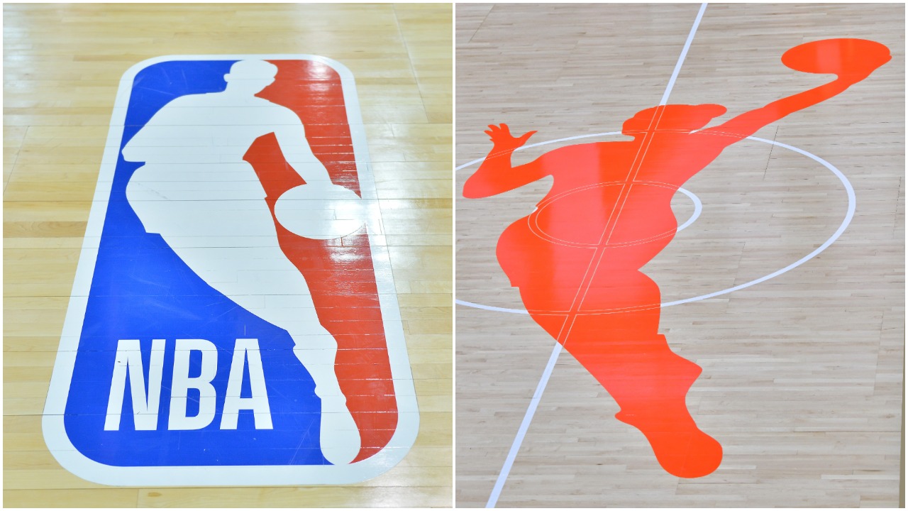 The NBA and WNBA logos