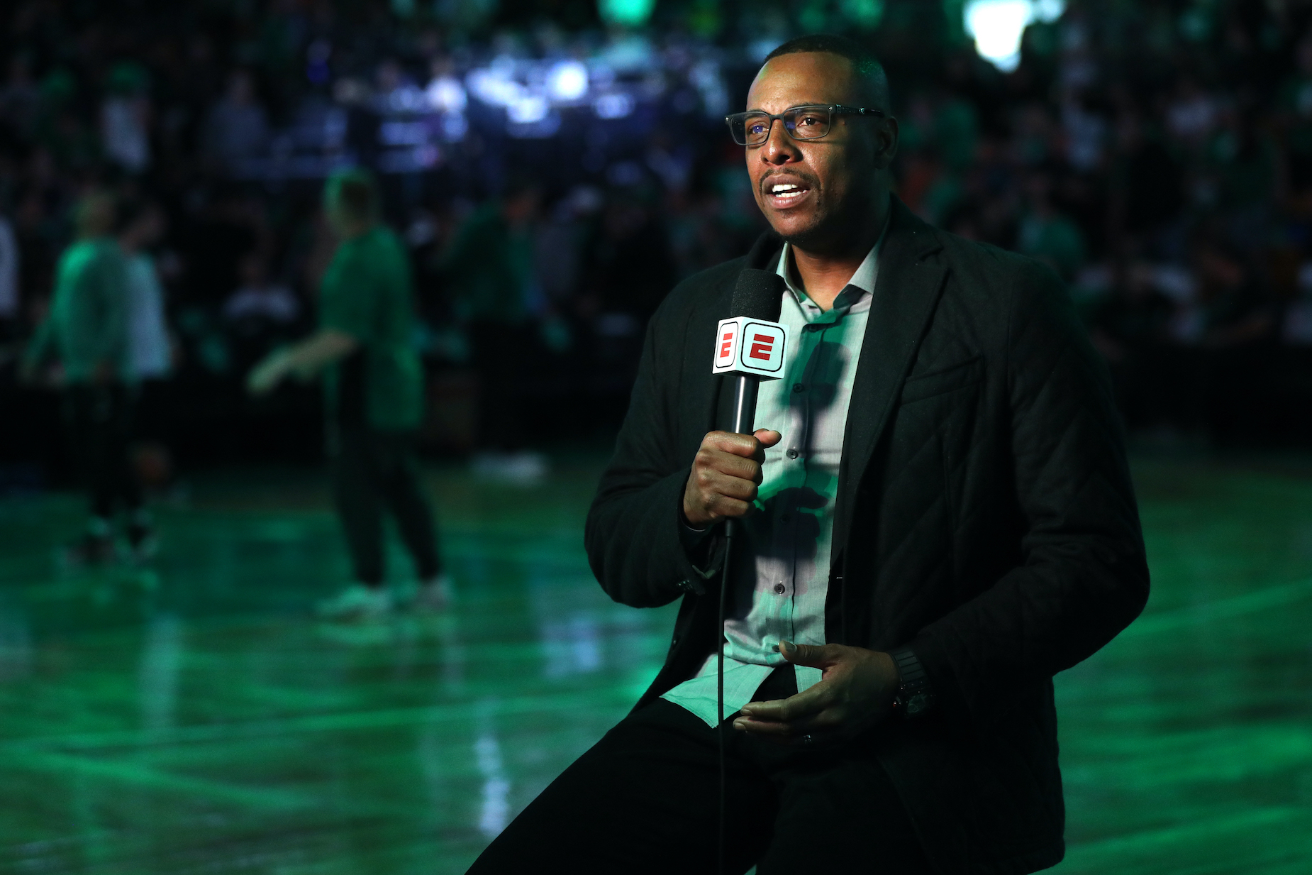 Former Boston Celtics star Paul Pierce working for ESPN ahead of the 2018 Eastern Conference Finals