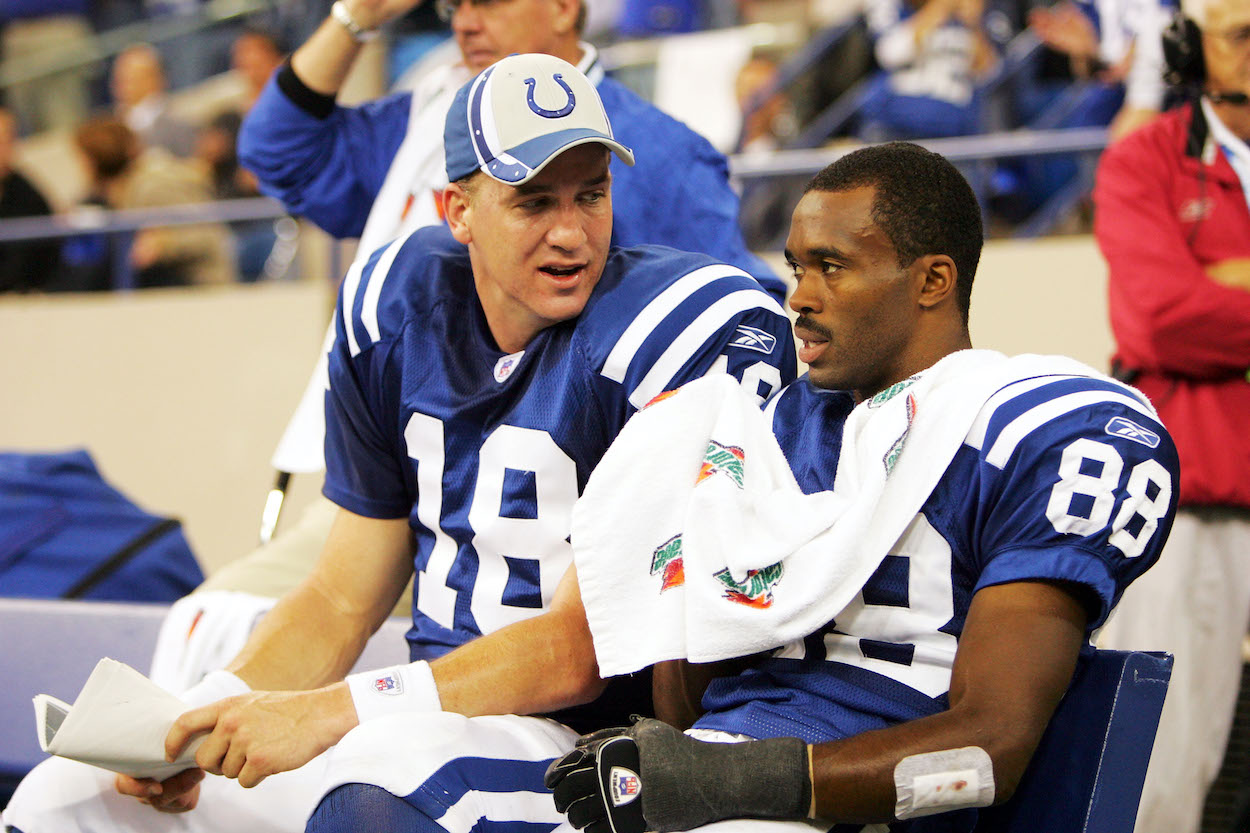 Indianapolis Colts legends Peyton Manning and Marvin Harrison