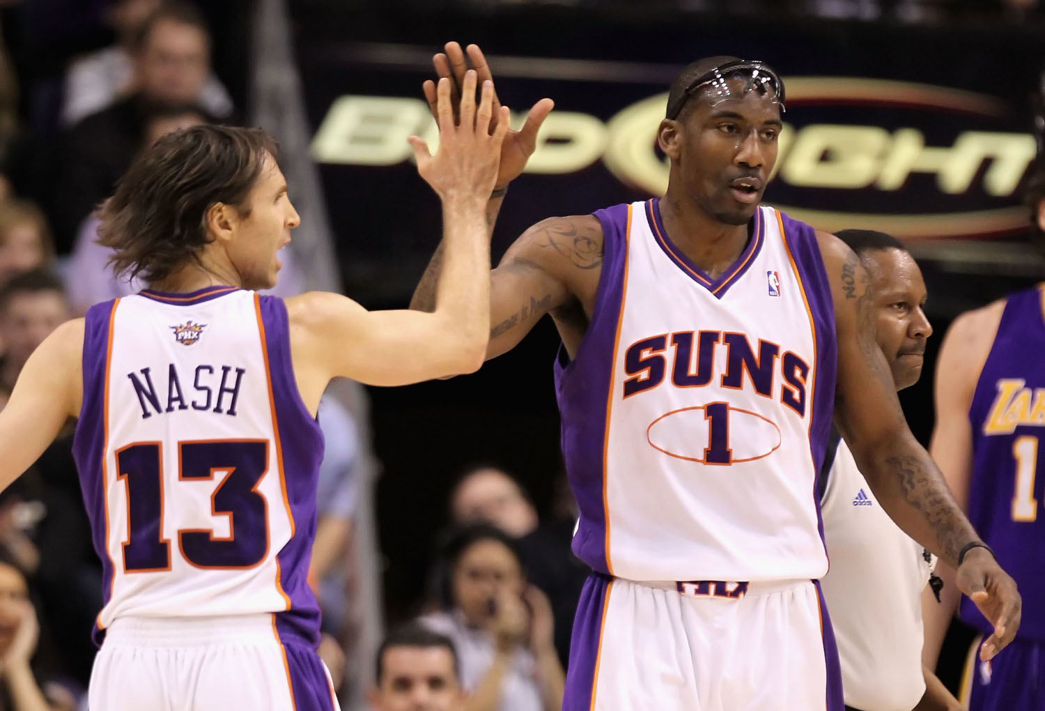 Steve Nash and Amar'e Stoudemire of the Phoenix Suns in 2010