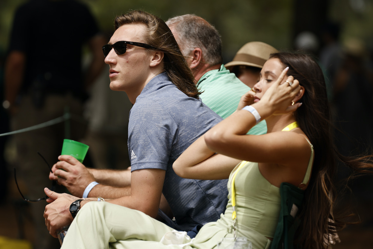 NFL draft prospect Trevor Lawrence and his wife, Marissa Mowry