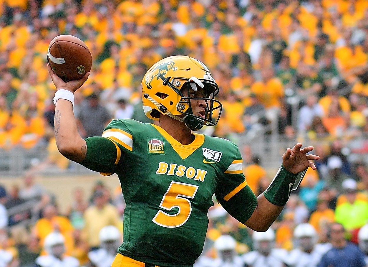 North Dakota State quarterback Trey Lance in 2019