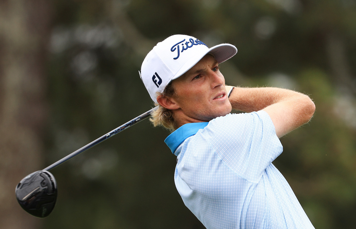 Will Zalatoris hits shot at Masters