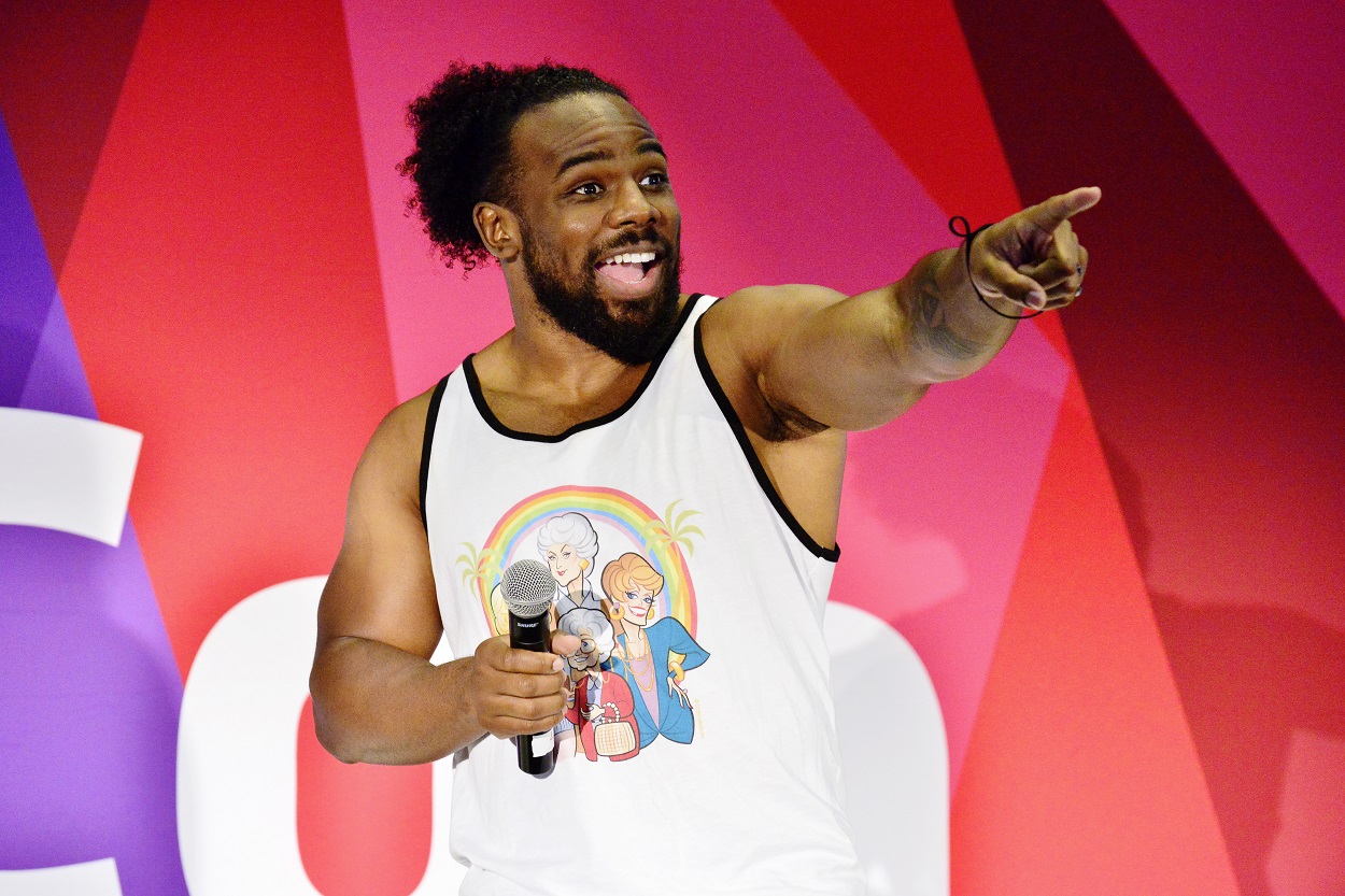 WWE superstar Xavier Woods at VidCon in 2019