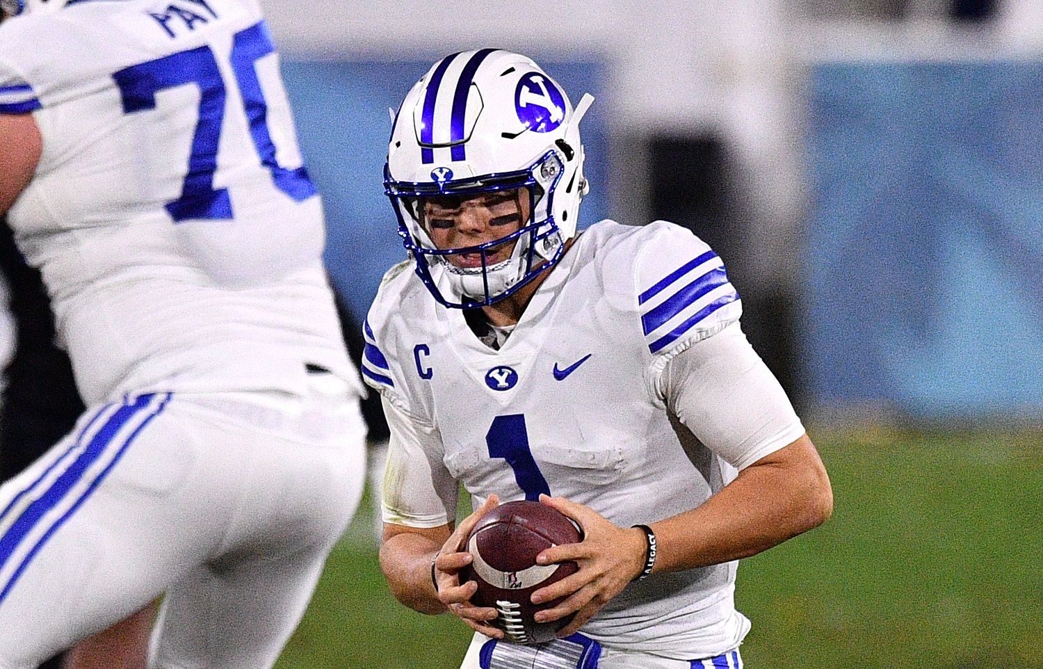 Numerous mock drafts have Zach Wilson of Brigham Young going to the New York Jets as the No. 2 pick on April 29. | Mark Brown/Getty Images