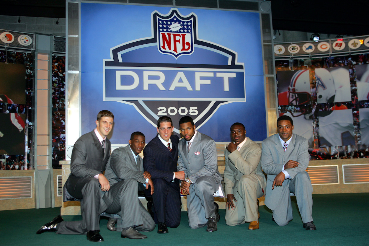 Alex Smith, Antrel Rolle, Aaron Rodgers, Braylon Edwards, Ronnie Brown, and Cedric Benson