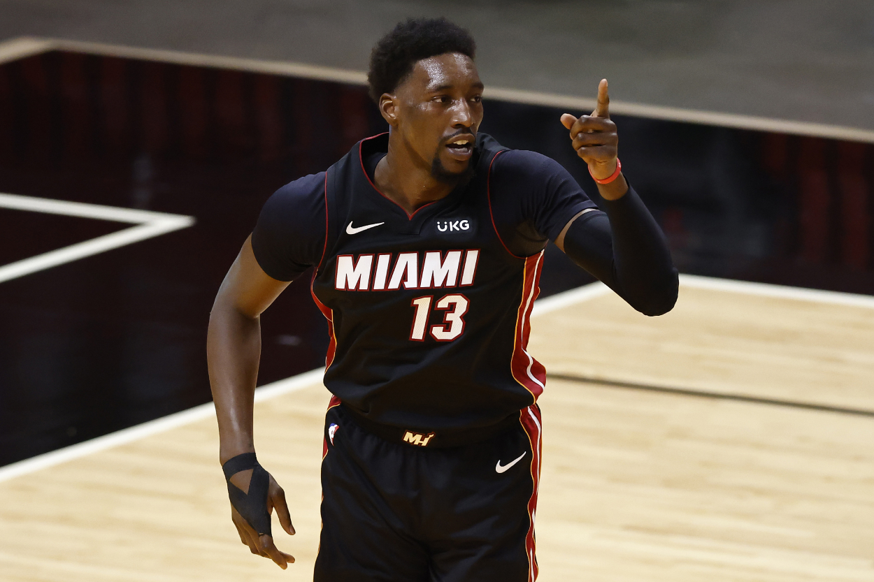 Miami Heat center Bam Adebayo in 2021.