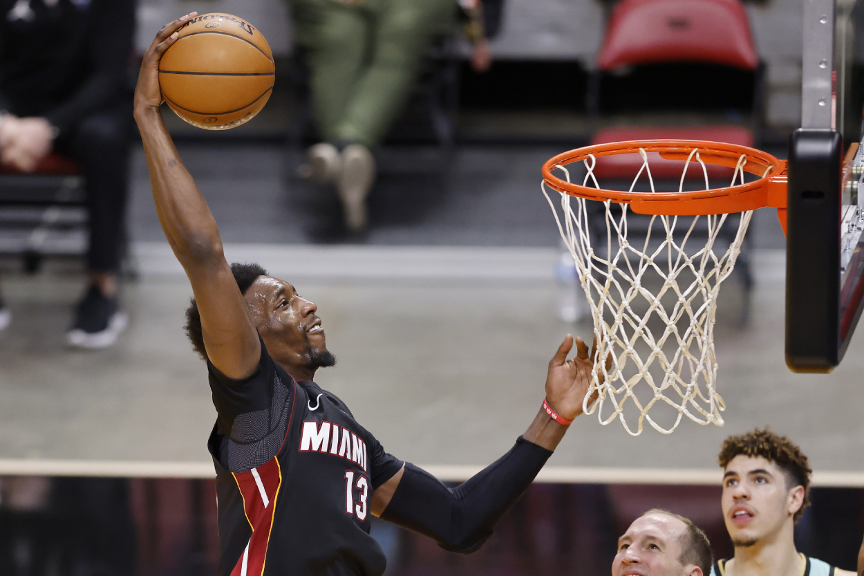 Miami Heat star Bam Adebayo in 2021.