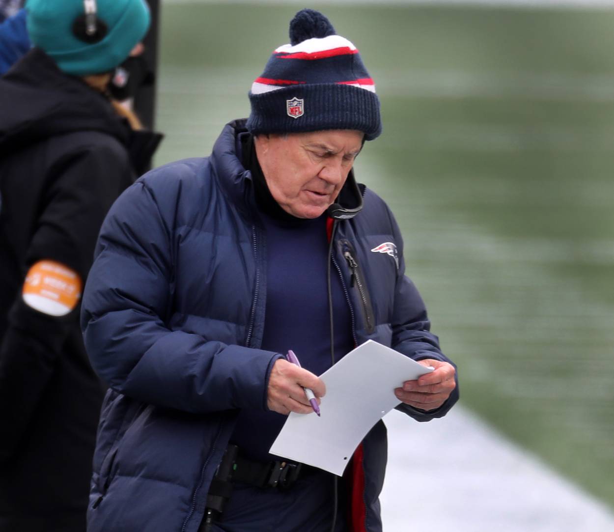 New England Patriots head coach Bill Belichick in January 2021.