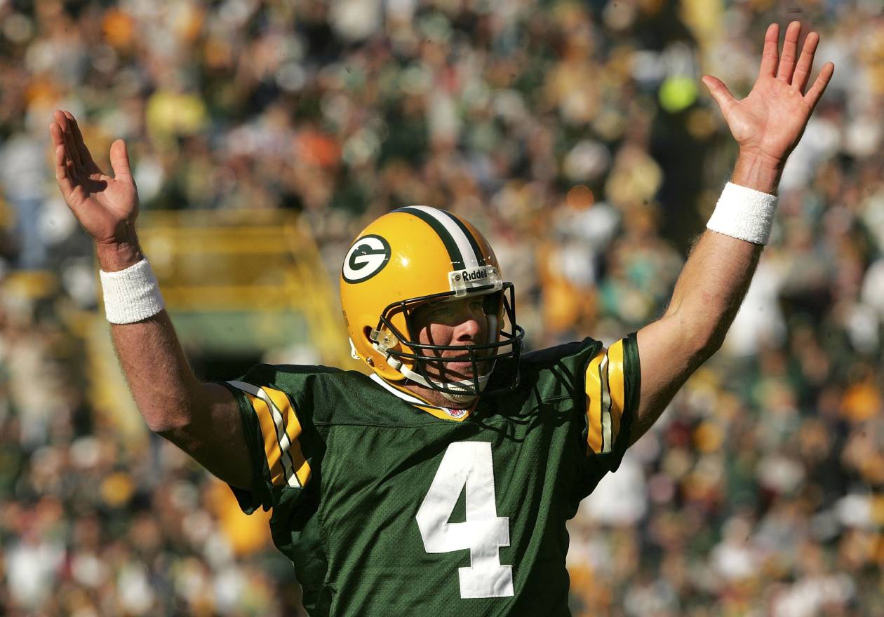 Longtime Green Bay Packers quarterback Brett Favre in 2006.