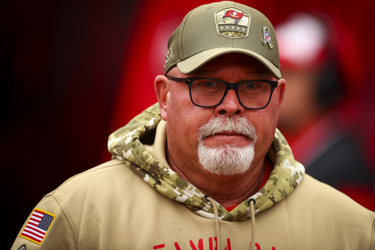 Tampa Bay Buccaneers head coach Bruce Arians, who just won a Super Bowl with Tom Brady.