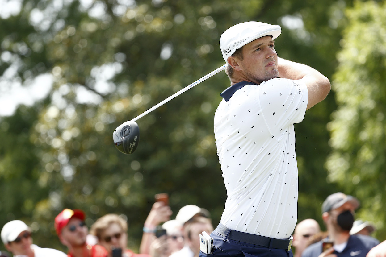 Bryson DeChambeau flew home to Dallas after thinking he missed the cut at the Wells Fargo, but he returned in time to cash a $228,000 check.