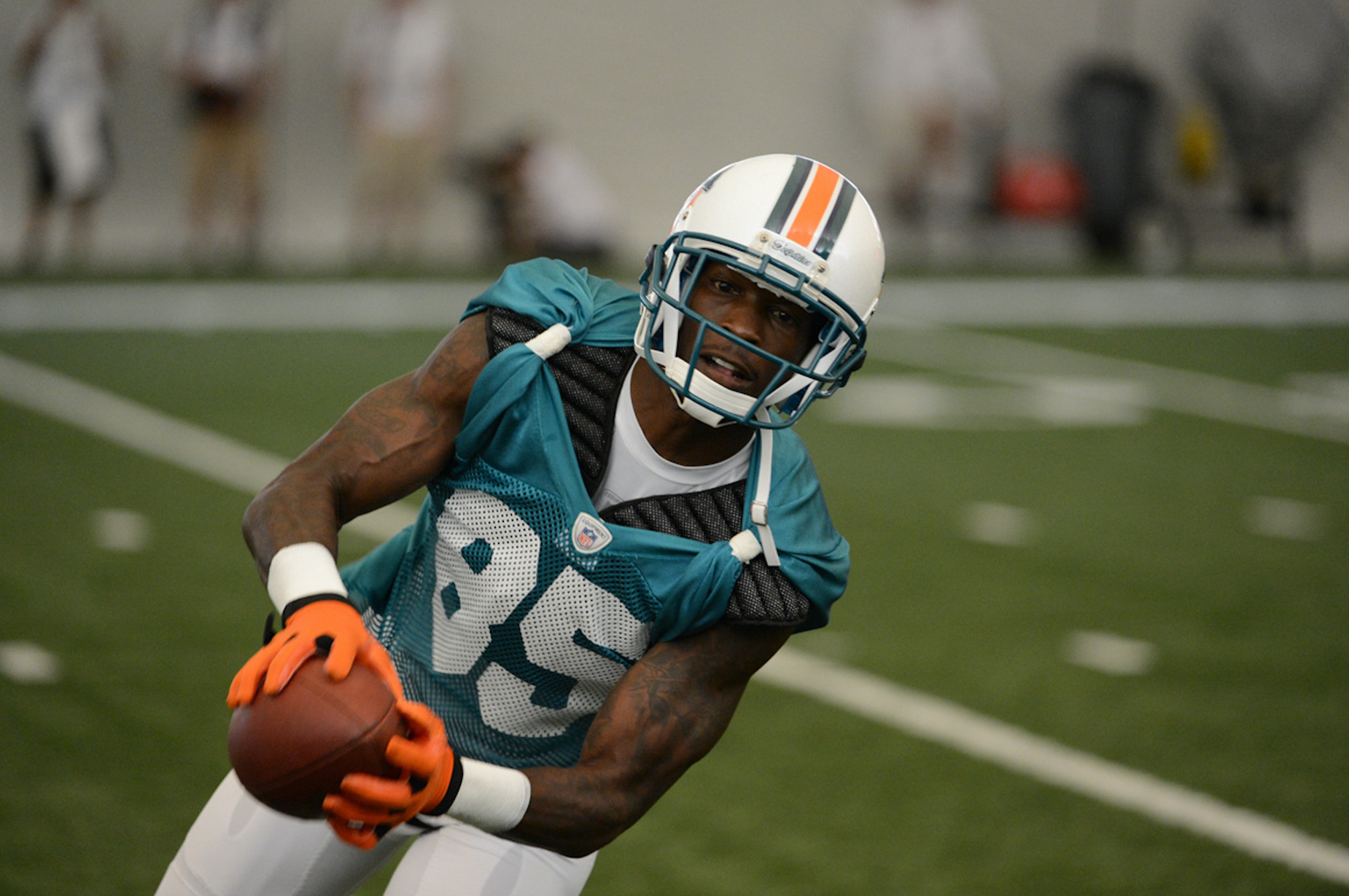 Chad Johnson briefly suited up for the Miami Dolphins and will be boxing in their home stadium.