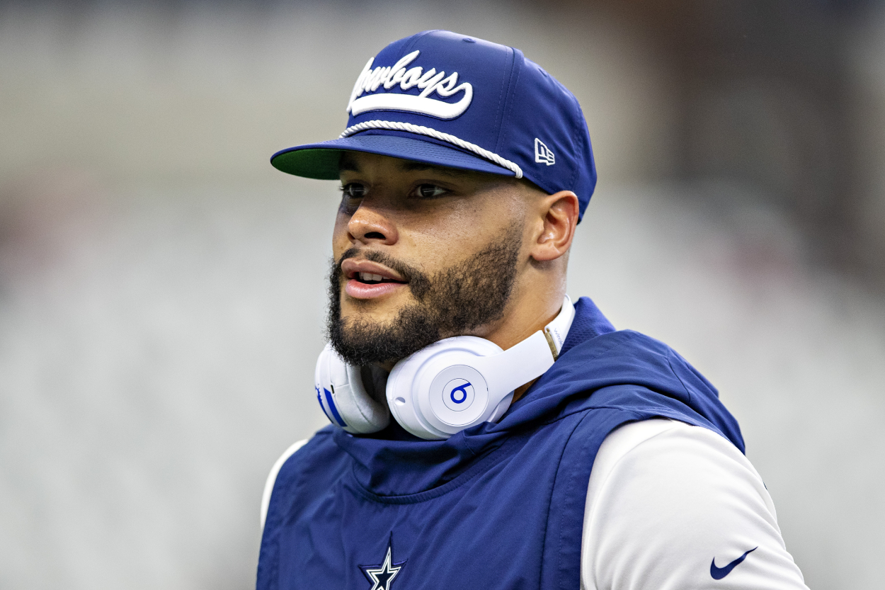 Dallas Cowboys quarterback Dak Prescott against the Packers.