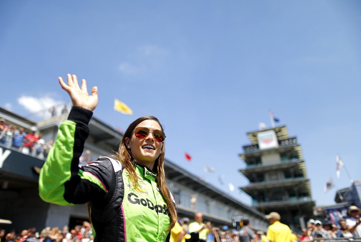 Danica Patrick practices ahead of the 2018 Indy 500