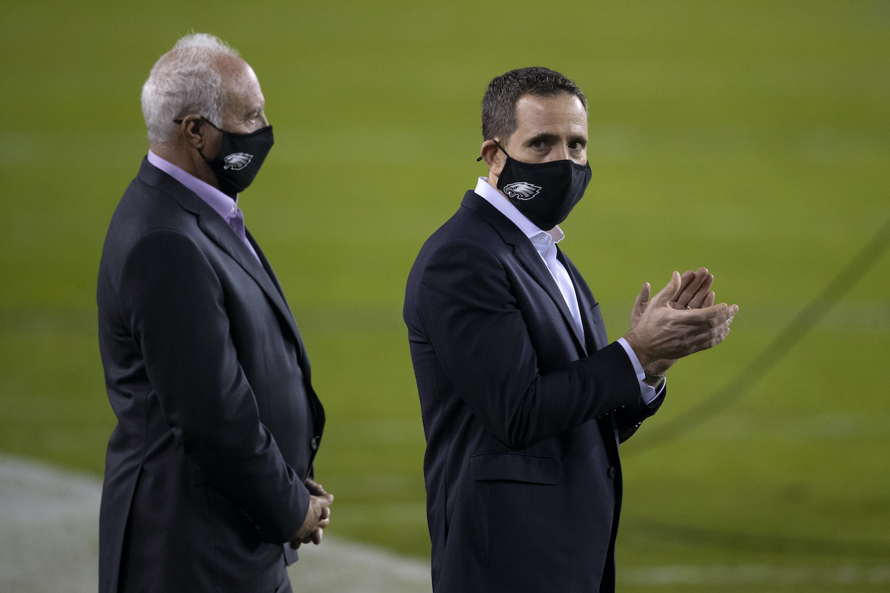 Philadelphia Eagles owner Jeffrey Lurie and general manager Howie Roseman