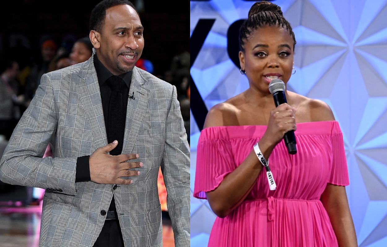 Stephen A. Smith (L) and Jemele Hill.